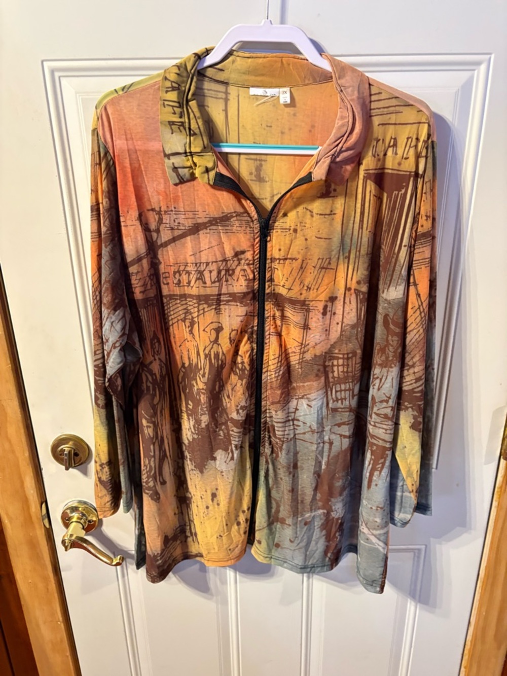 Cool Multi. Color Made n India Light Weight Jacket 2X